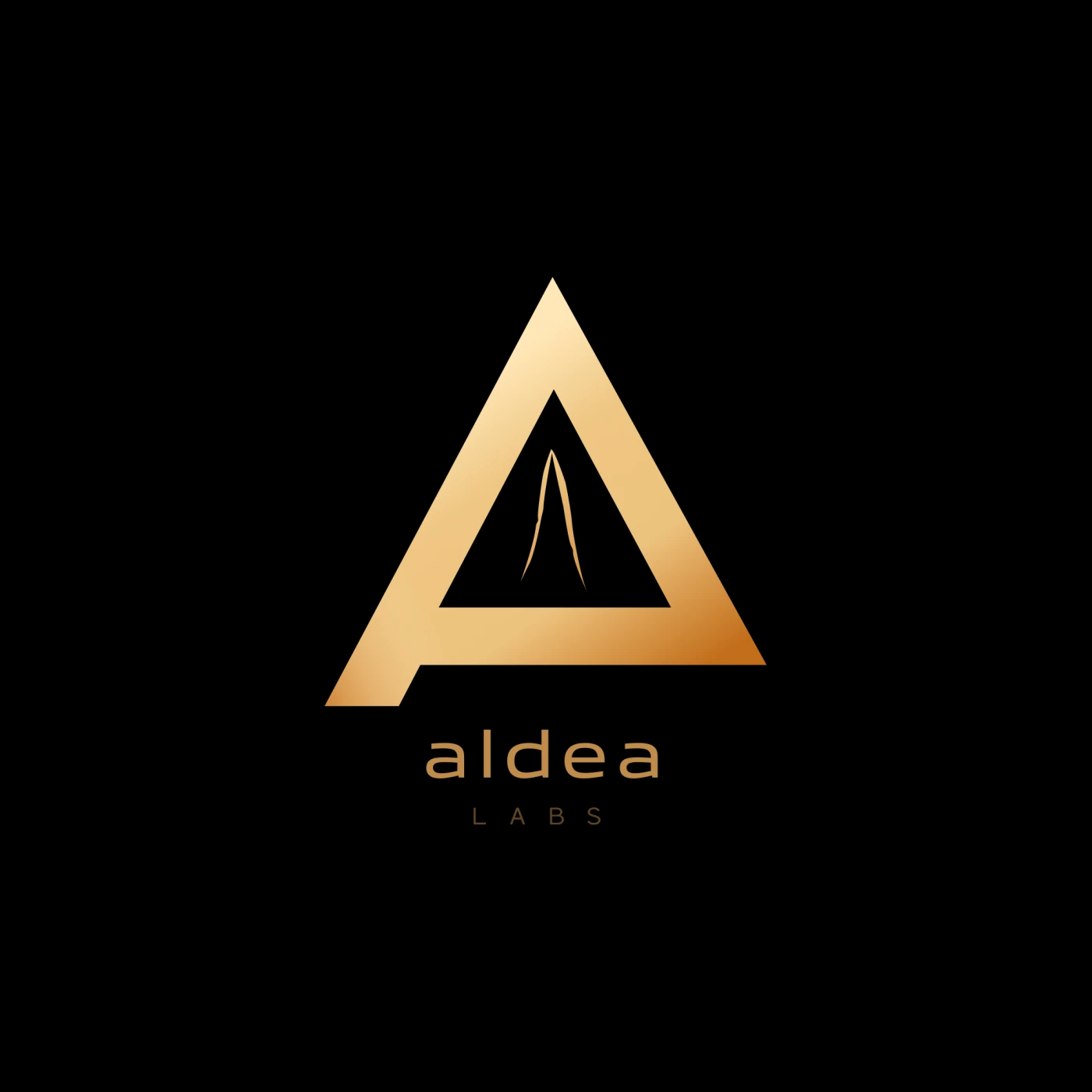 Clean vertical Aldea Labs lockup